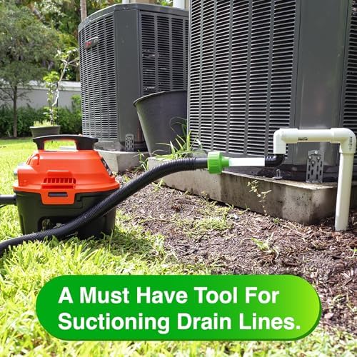 EZVAC Universal AC Drain Line Cleaner Adapter 1