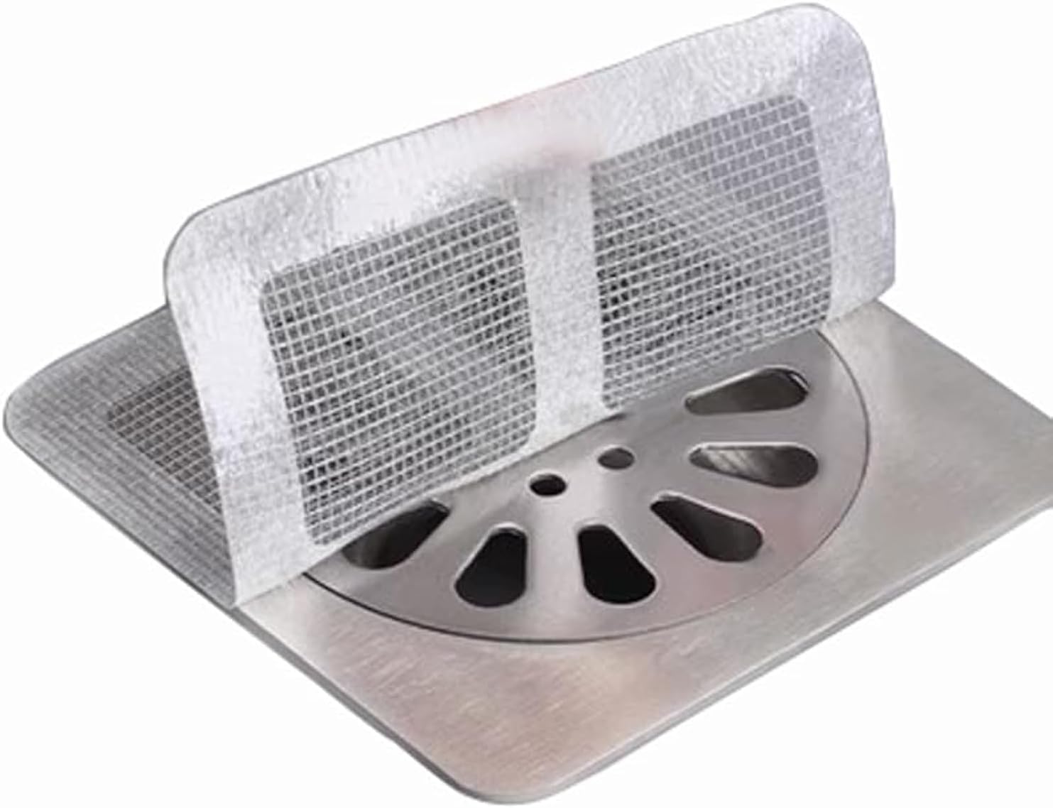 30 Pack Self Adhesive Drain Hair Catcher for Bath and Kitchen