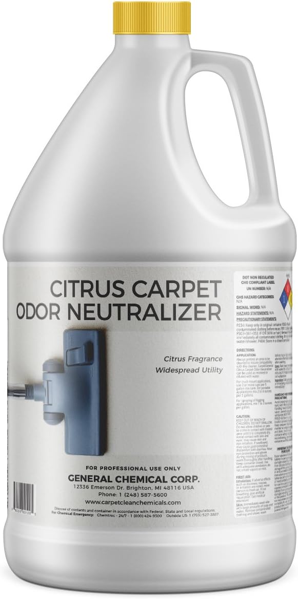 CarpetGeneral Citrus Carpet Odor Neutralizer 1 Gallon