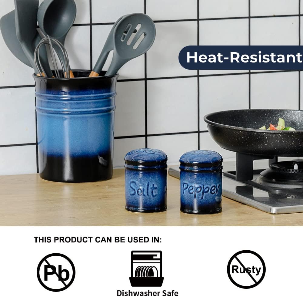 Nihow Ceramic Salt and Pepper Shakers Set