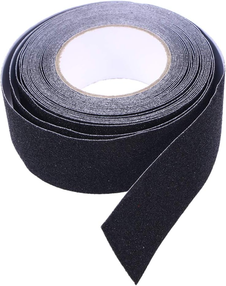 ULTECHNOVO Black Anti-Slip Tape 5cm x 10m Durable Safety Warning Tape