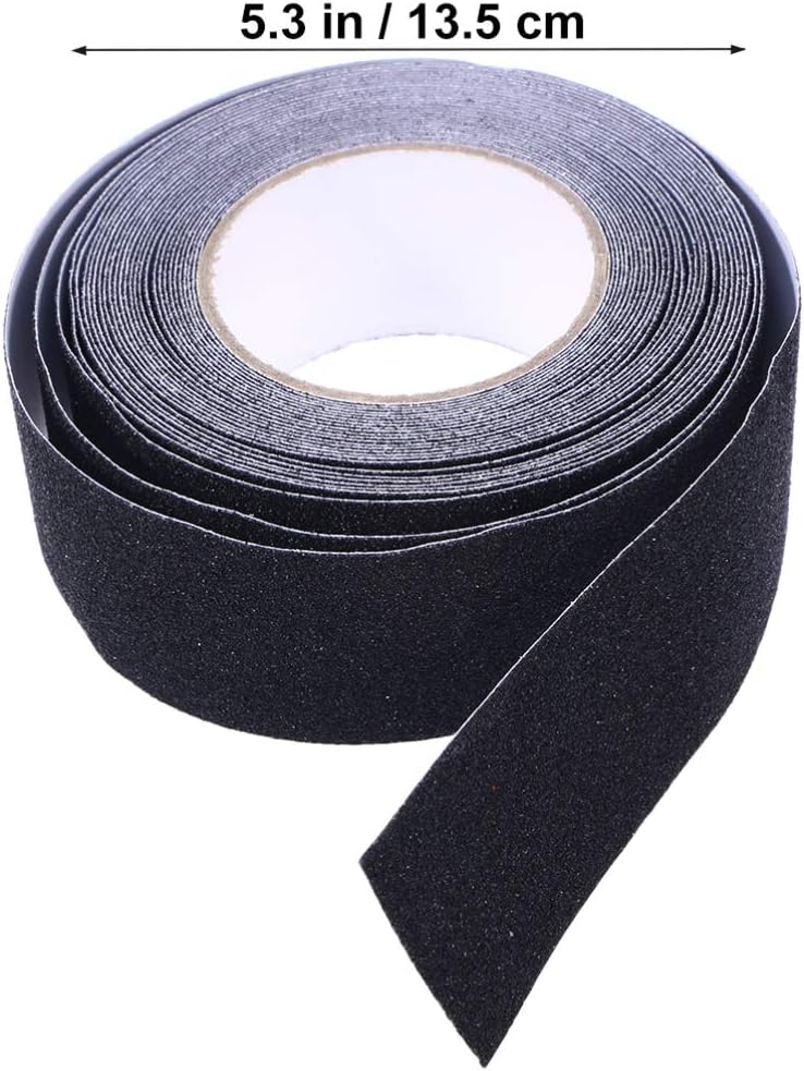 ULTECHNOVO Black Anti-Slip Tape 5cm x 10m Durable Safety Warning Tape