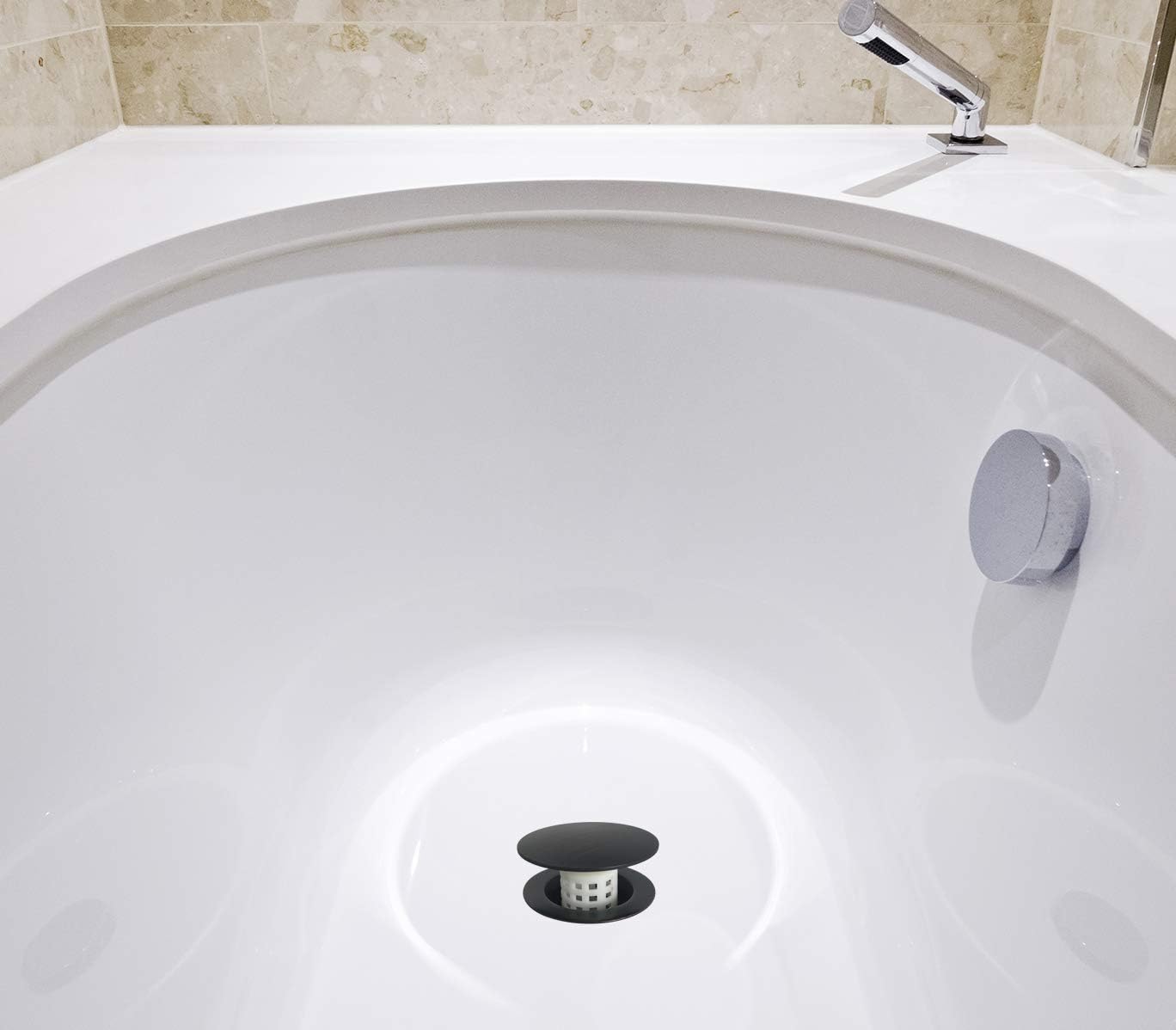 PermaFLOW Tub Drain Hair Catcher with 5 Finishes
