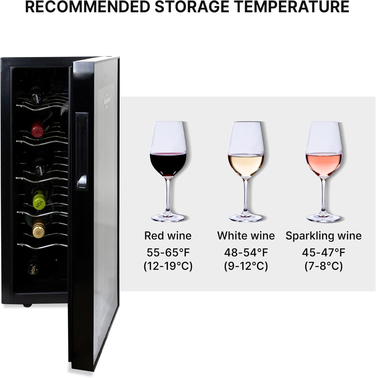 Koolatron 12 Bottle Wine Fridge Freestanding