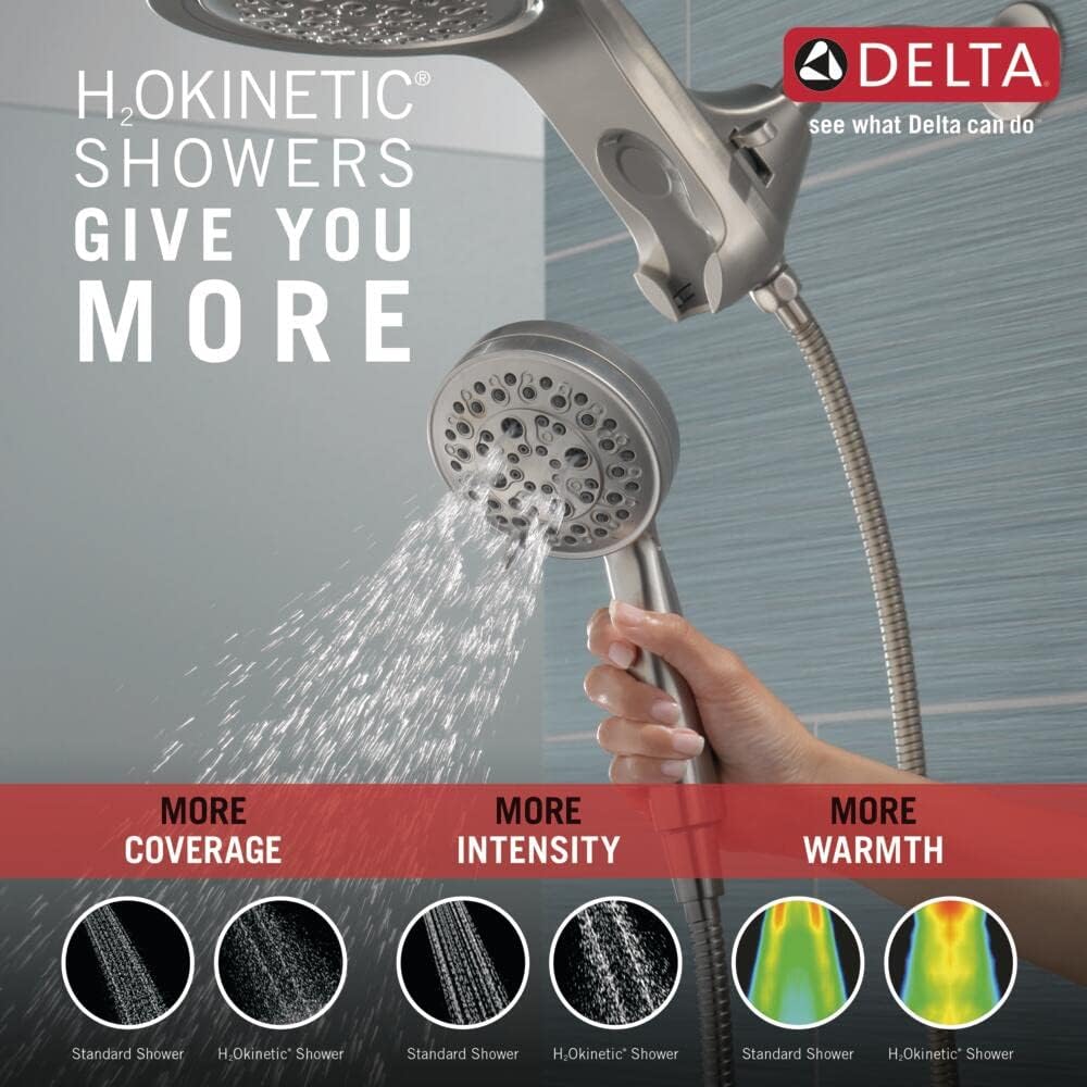 Delta HydroRain 5-Spray Dual Shower Head and Handheld Set