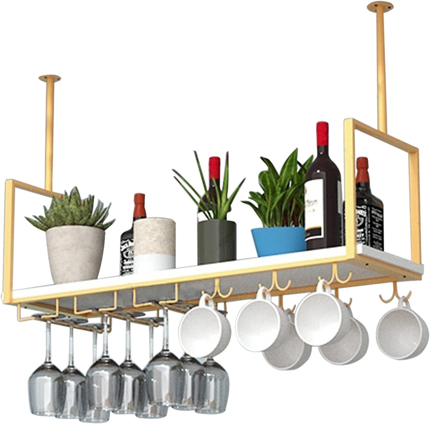 Ceiling Hanging Bar Unit Wine Glass Holder