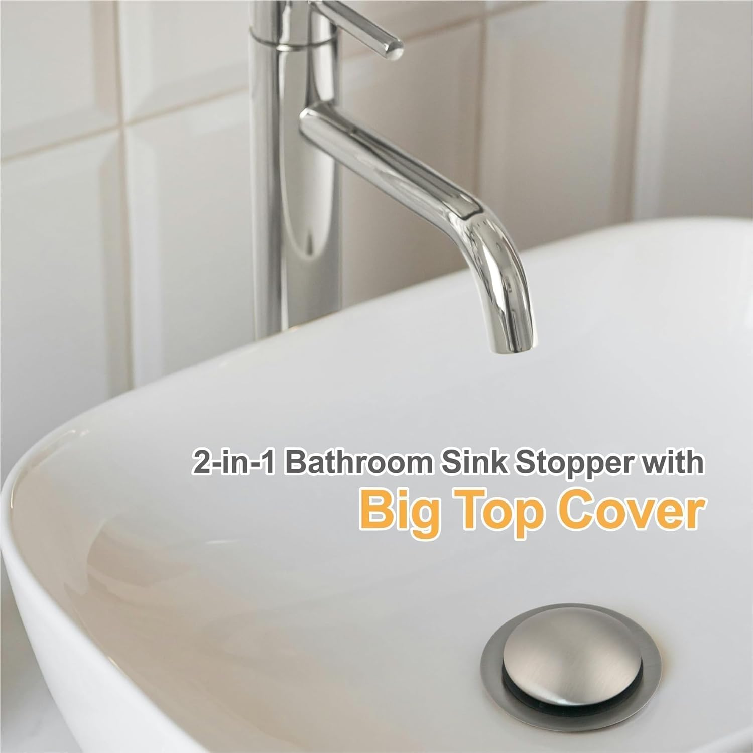 Wellup Brushed Nickel Sink Stopper Replacement 1