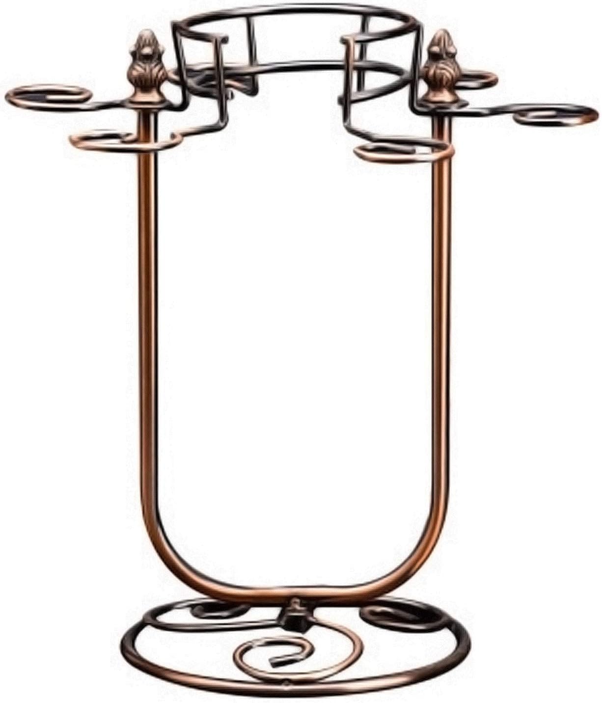 Premium Freestanding Wine Rack Holds 6 Glasses 1 Decanter