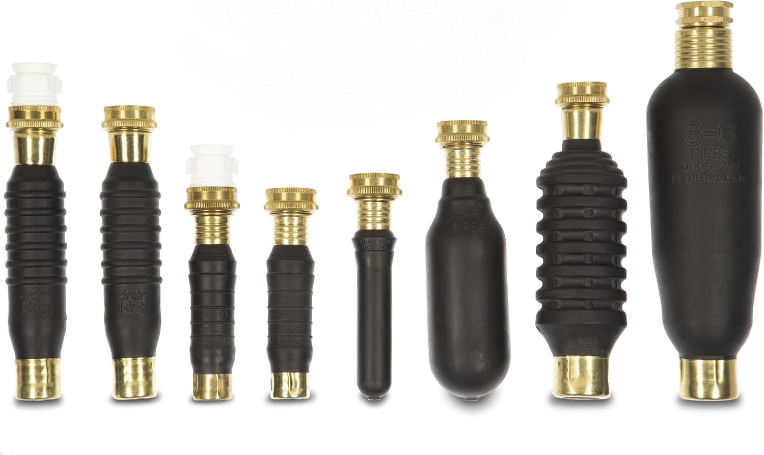 Drain King H34 3-4 Inch Water-Powered Drain Cleaner