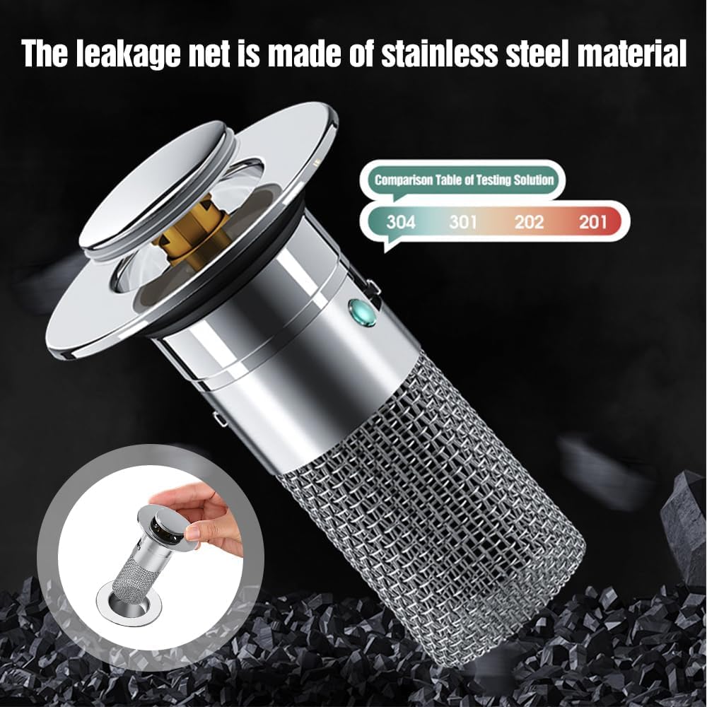 Bathroom Sink Drain Strainer with Two Sizes 2Pcs Hair Catcher