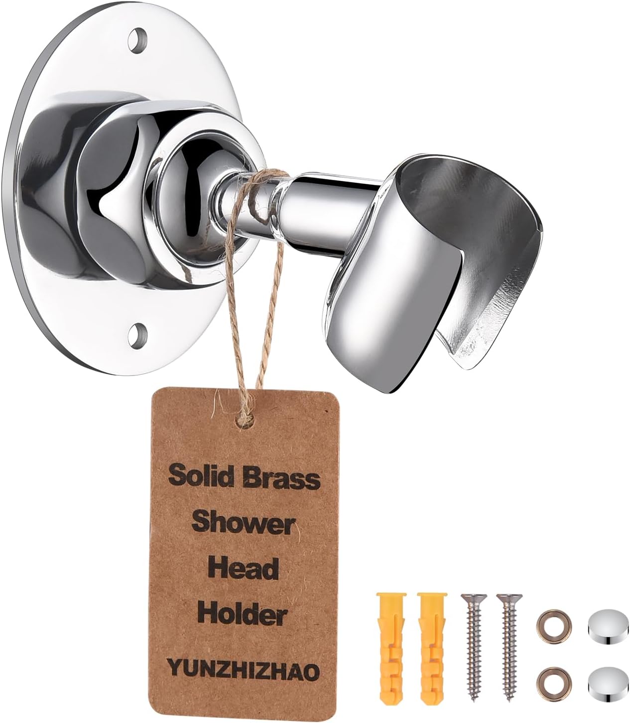 Adjustable Shower Head Holder with Chrome Finish 1