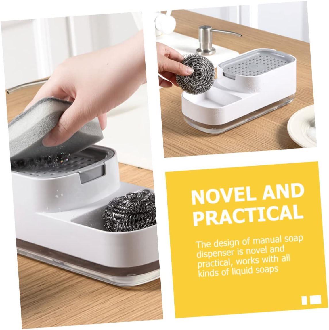 SOPOTUTU Foaming Soap Dispenser for Kitchen Sink