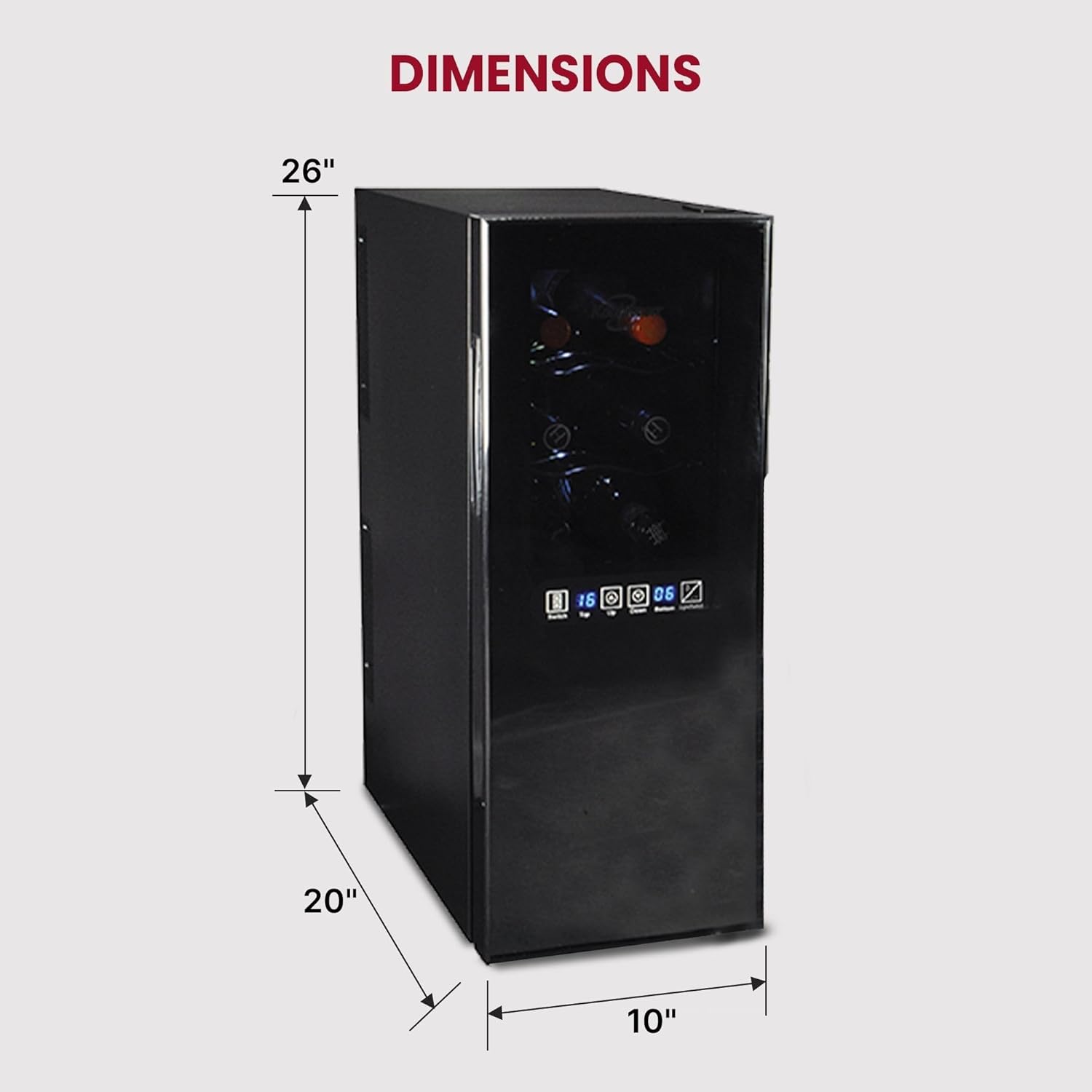Koolatron 12 Bottle Wine Cooler with Beech Wood Racks