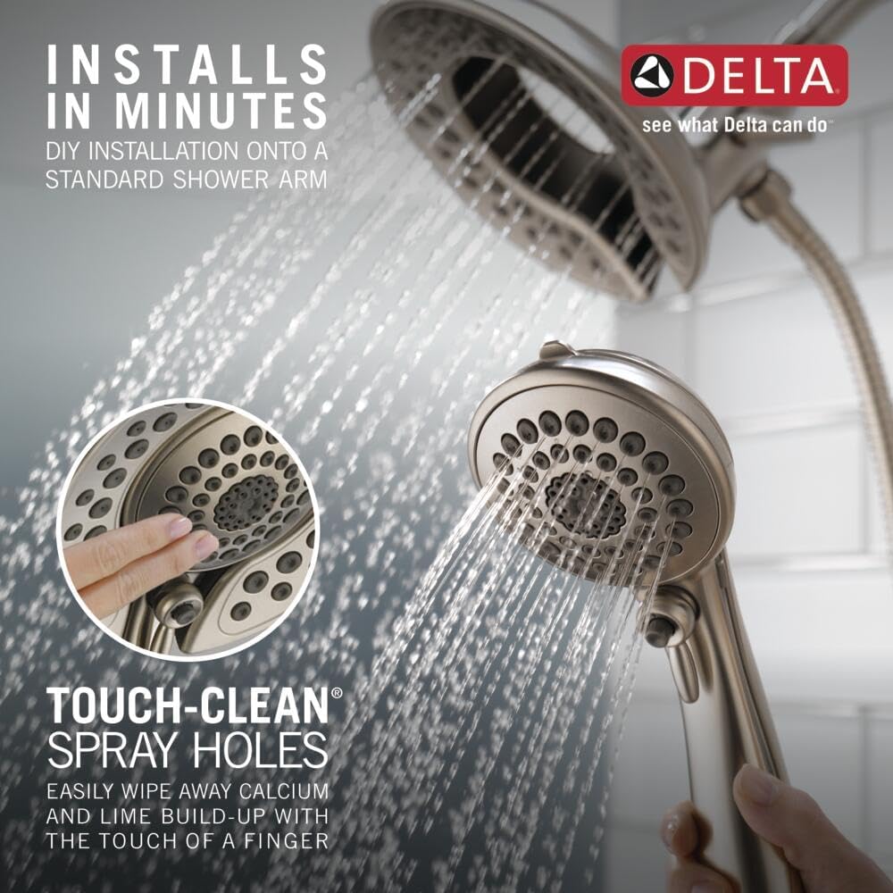 Delta In2ition 2-in-1 Dual Shower Head with Handheld Spray