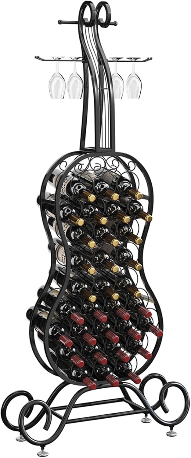 HavenlyYouth Freestanding Wine Rack for 32 Bottles