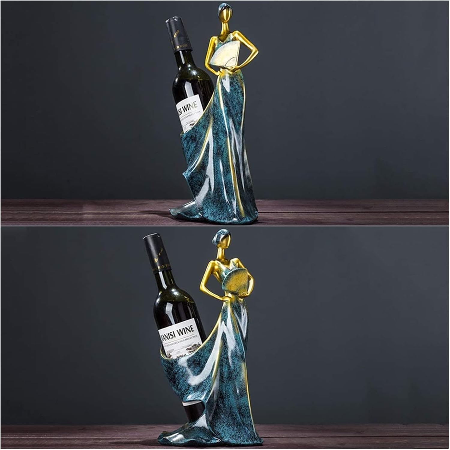 ALDEPO Wine Rack Holder Elegant Resin Art Decor