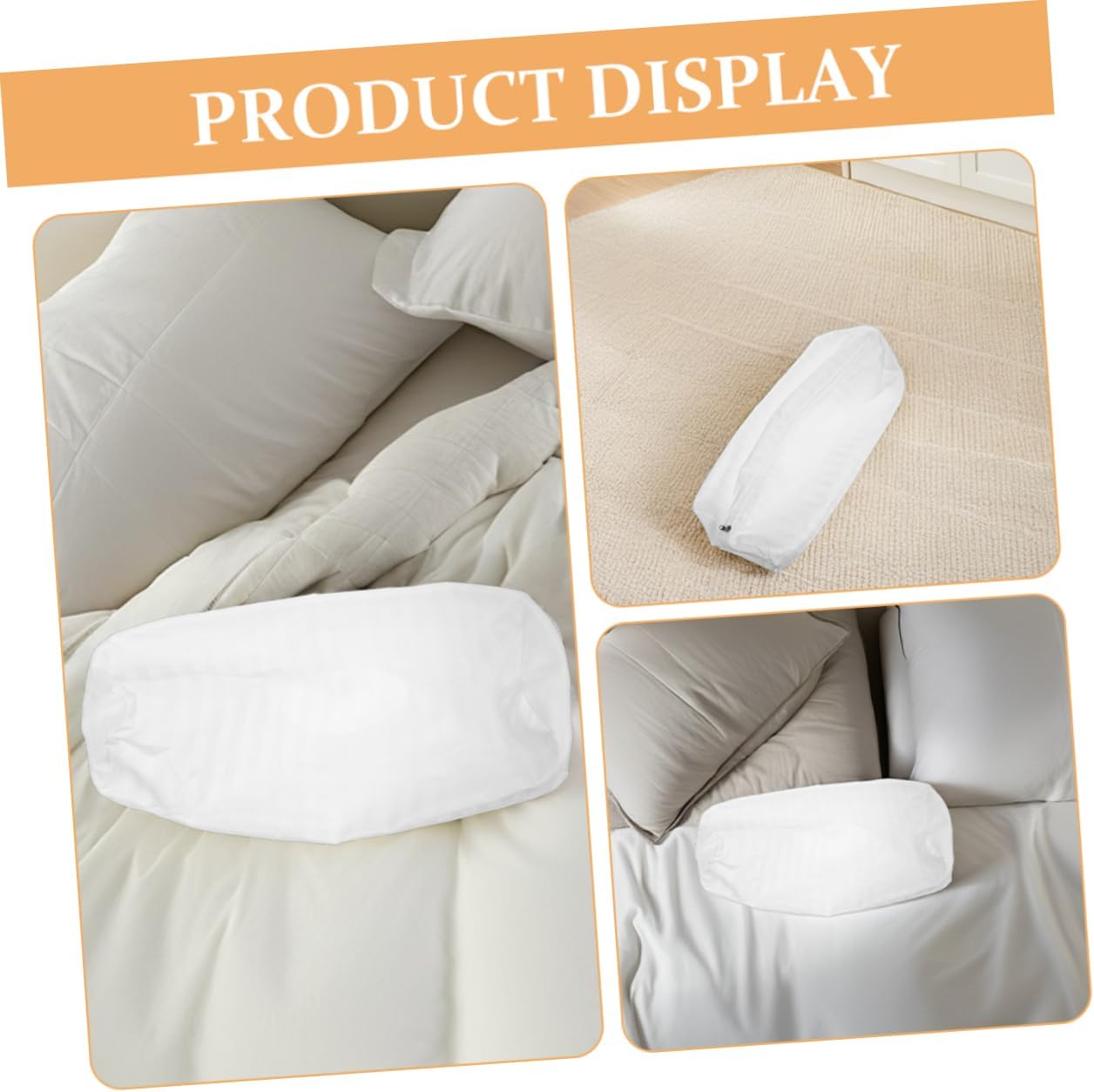 VANZACK Zippered Pillow Covers for Neck and Waist Support