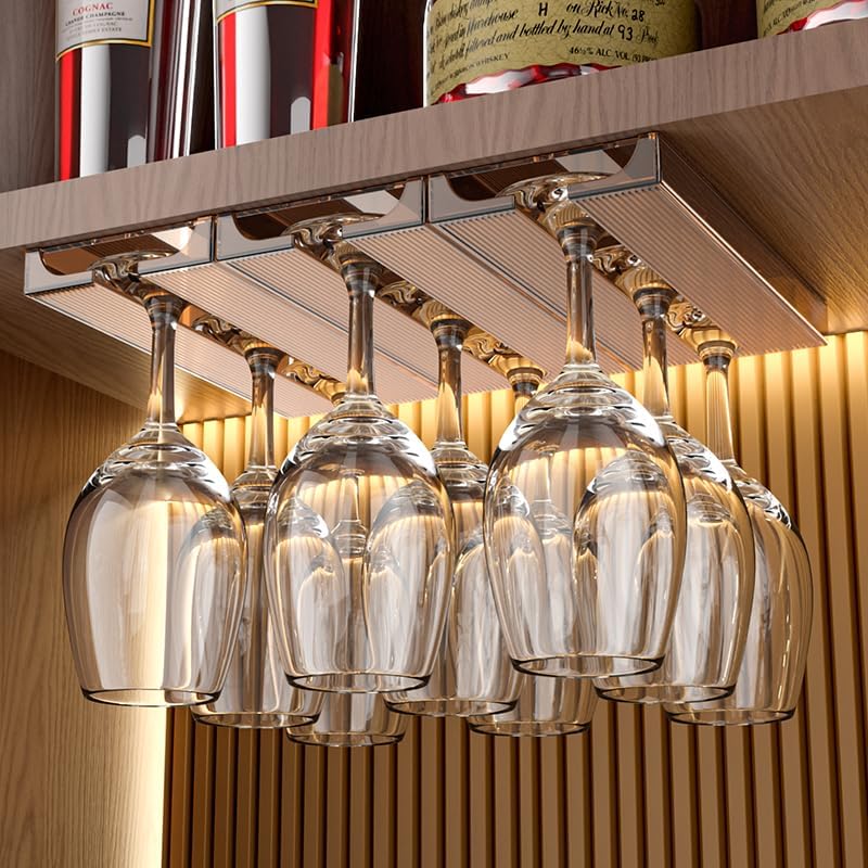 Vaisoeny 4 Pack Translucent Wine Glass Rack 1