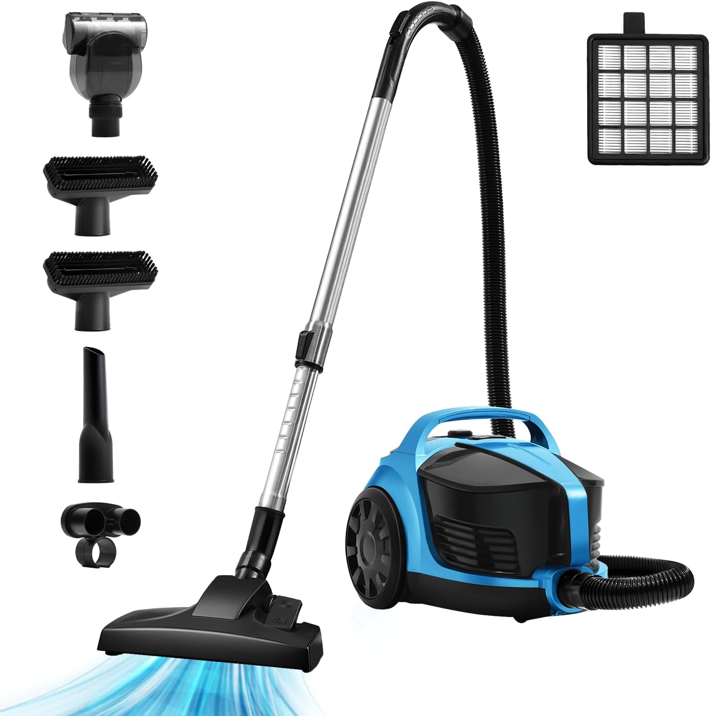 Sweepcent Canister Vacuum Cleaner 1600W Heavy Duty