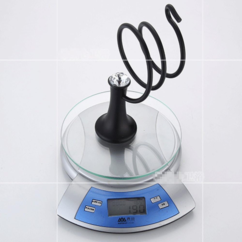 Liaozy888 Black Alloy Crystal Hand Dryer Holder