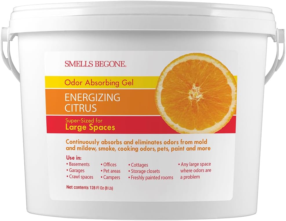 SMELLS BEGONE 1-Gallon Odor Absorber Gel - Citrus Scent 1