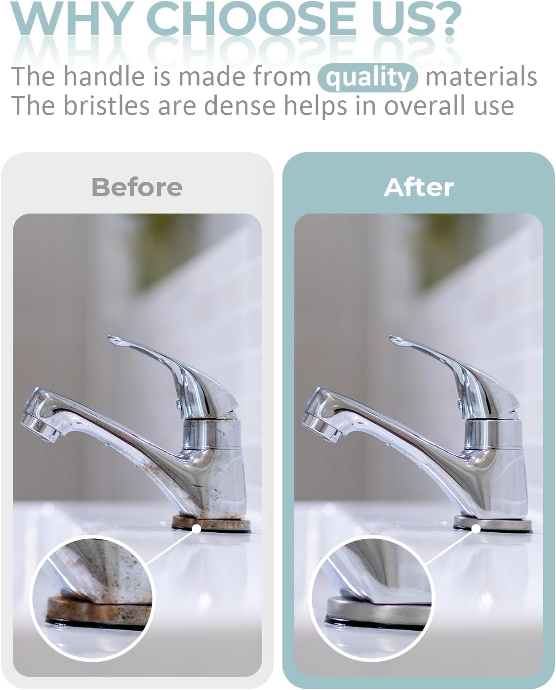SXhyf Hard Bristle Crevice Cleaning Brush - Multifunctional Gap Tool for Kitchen Bathroom
