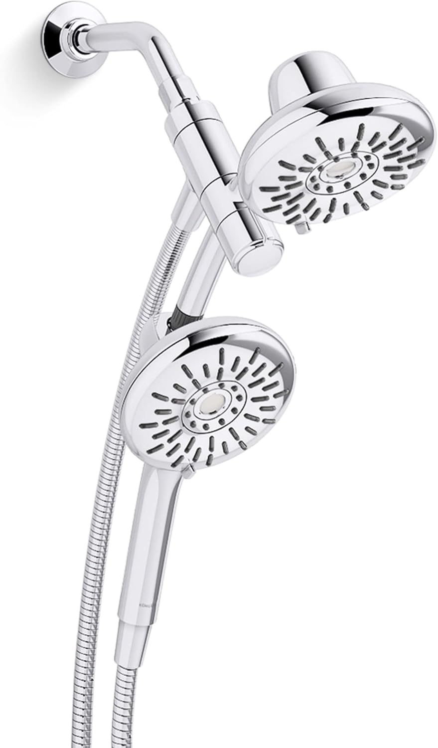 KOHLER Freespin Bellerose 3-Spray Dual Wall Mount Shower Head
