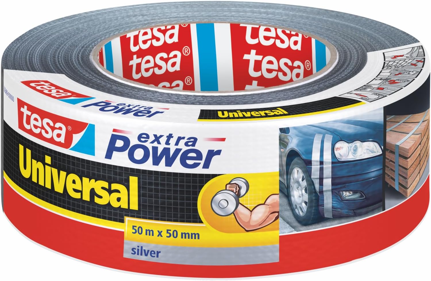 Tesa Duct Tape 50mm x 50m Silver Extra Power
