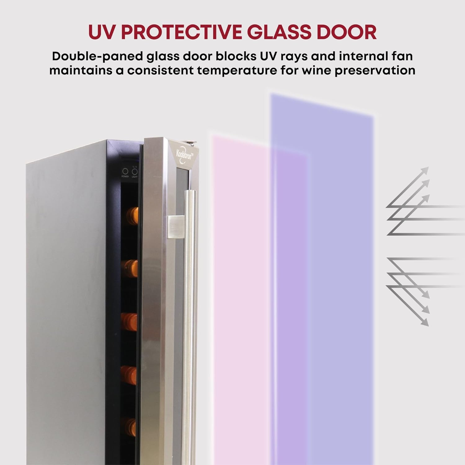Koolatron 7 Bottle Wine Cooler 6-Inch Under Counter