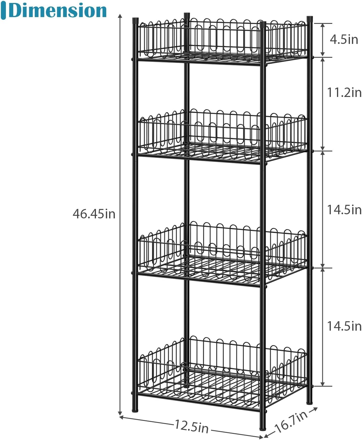 OYEAL 4-Tier Water Bottle Can Organizer for Kitchen Pantry