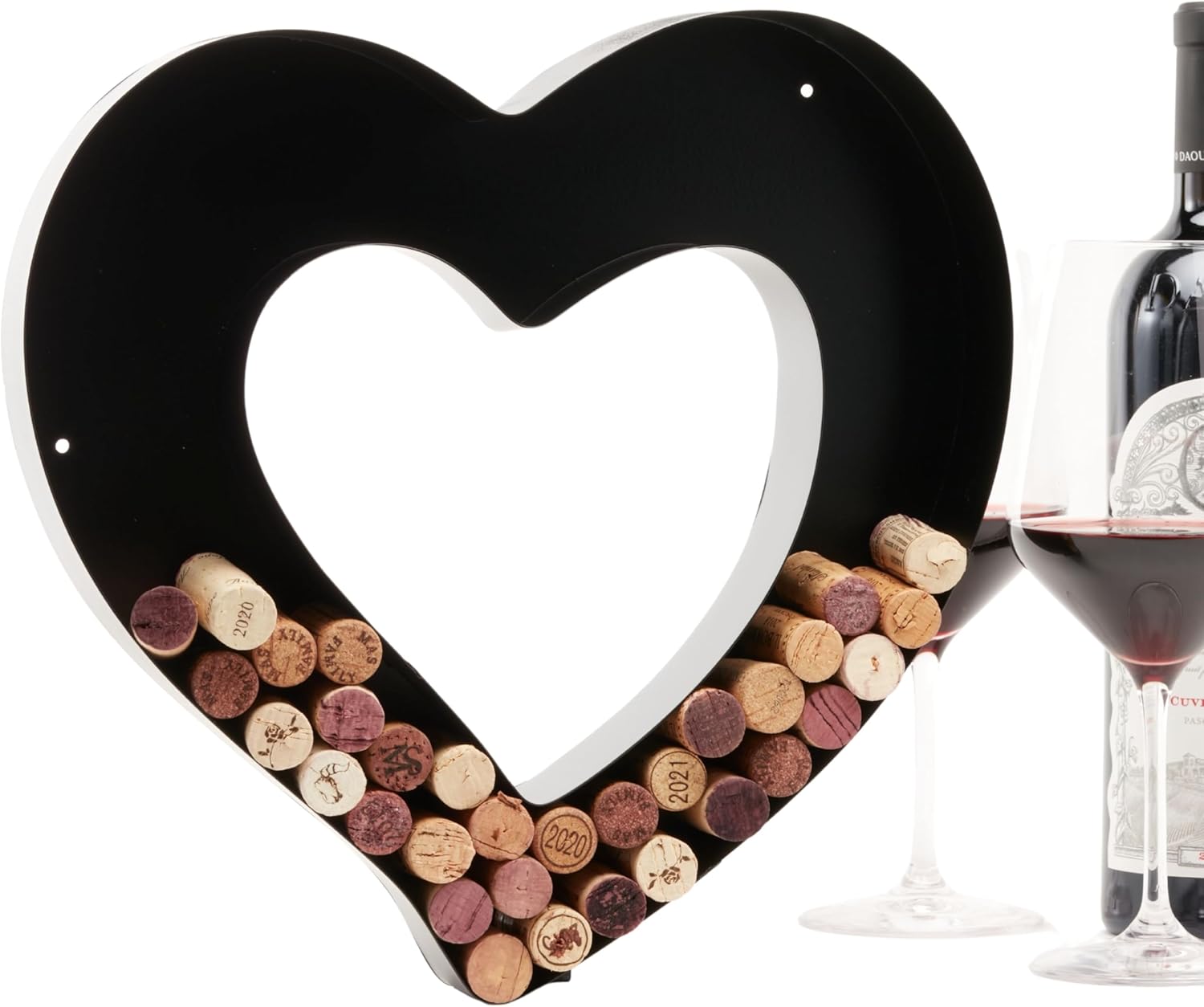 DECOMIL Wine Cork Holder Letters Decorative Wall Art