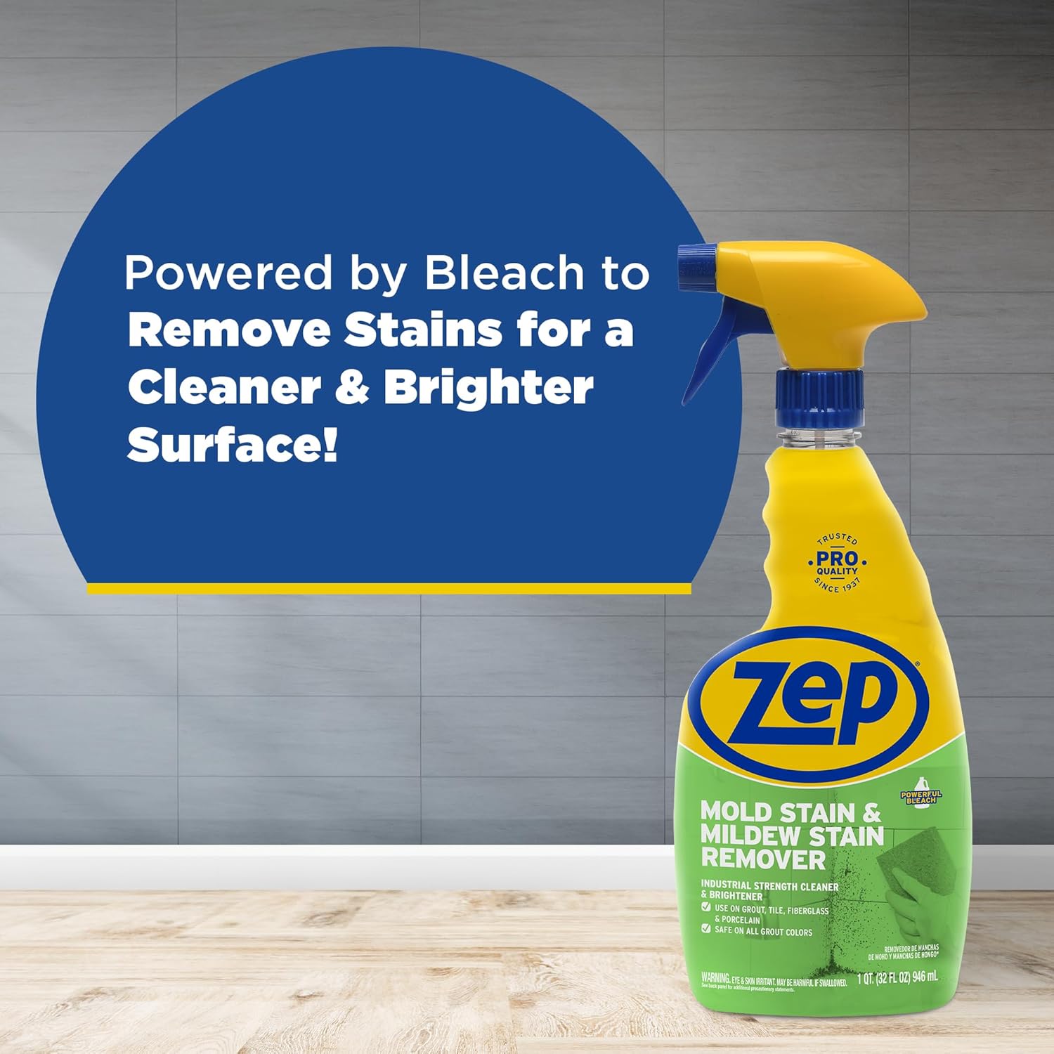 Zep Mold Stain Remover - 32 oz Pack of 12