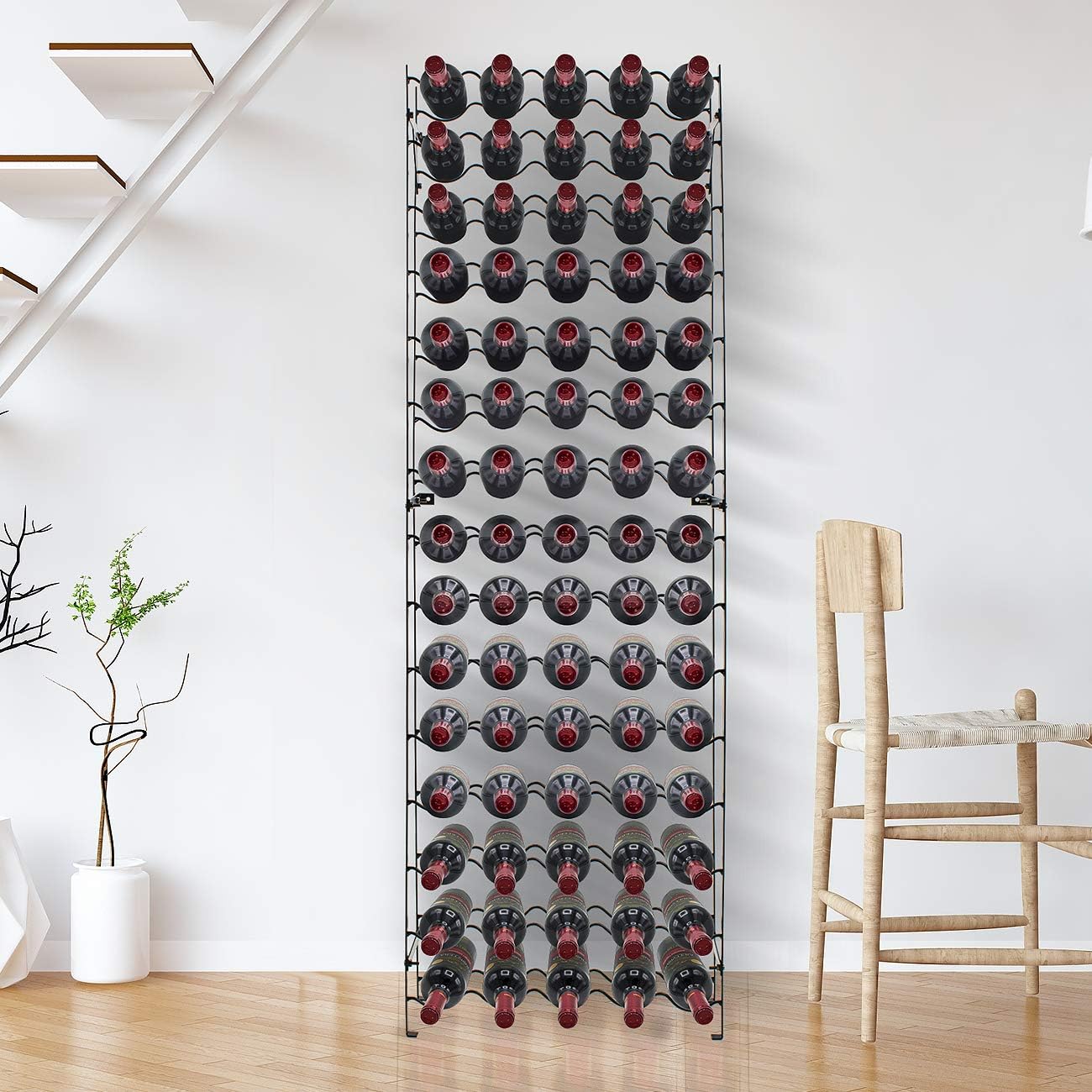 Sorbus 75 Bottle Freestanding Wine Rack - 15 Tier Storage
