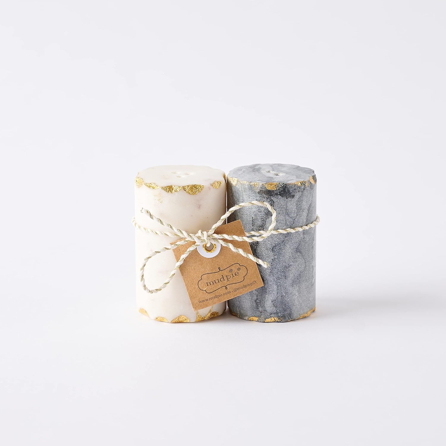 Mud Pie Marble Salt and Pepper Shaker Set 1