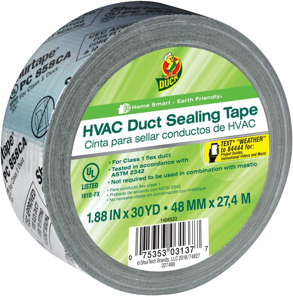 Duck Brand HVAC Duct Sealing Tape Silver 188x30yd Roll