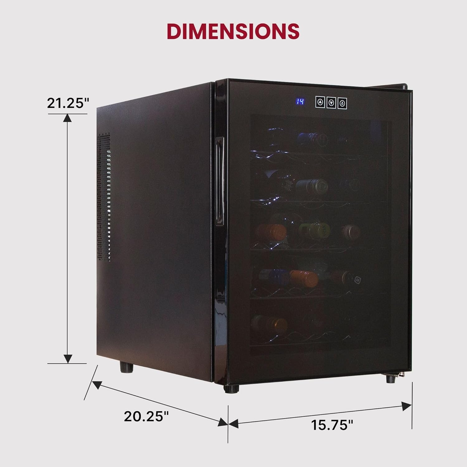 Koolatron 20 Bottle Wine Cooler with 48L Capacity