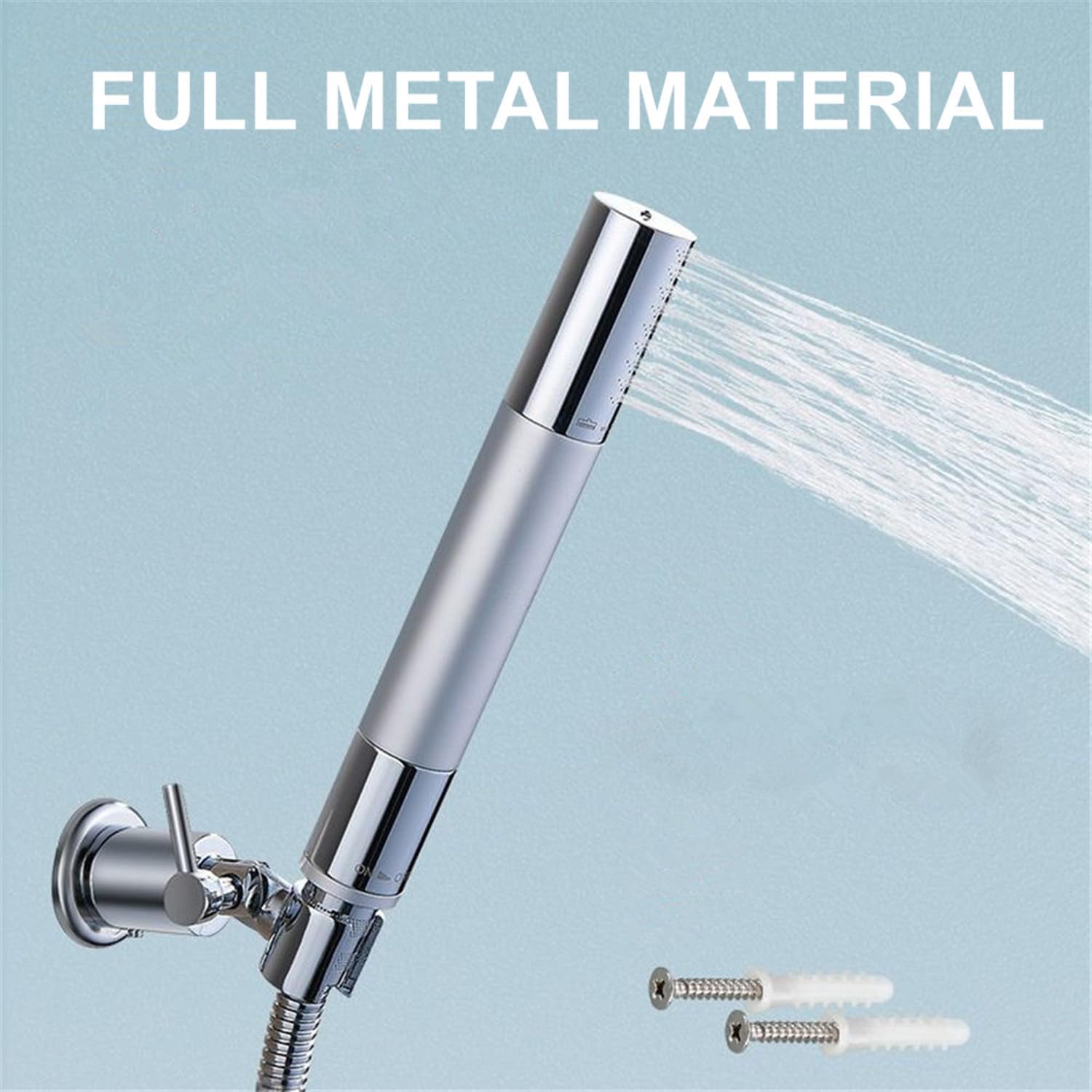 All Metal Shower Head Holder with 180 Degree Adjustment