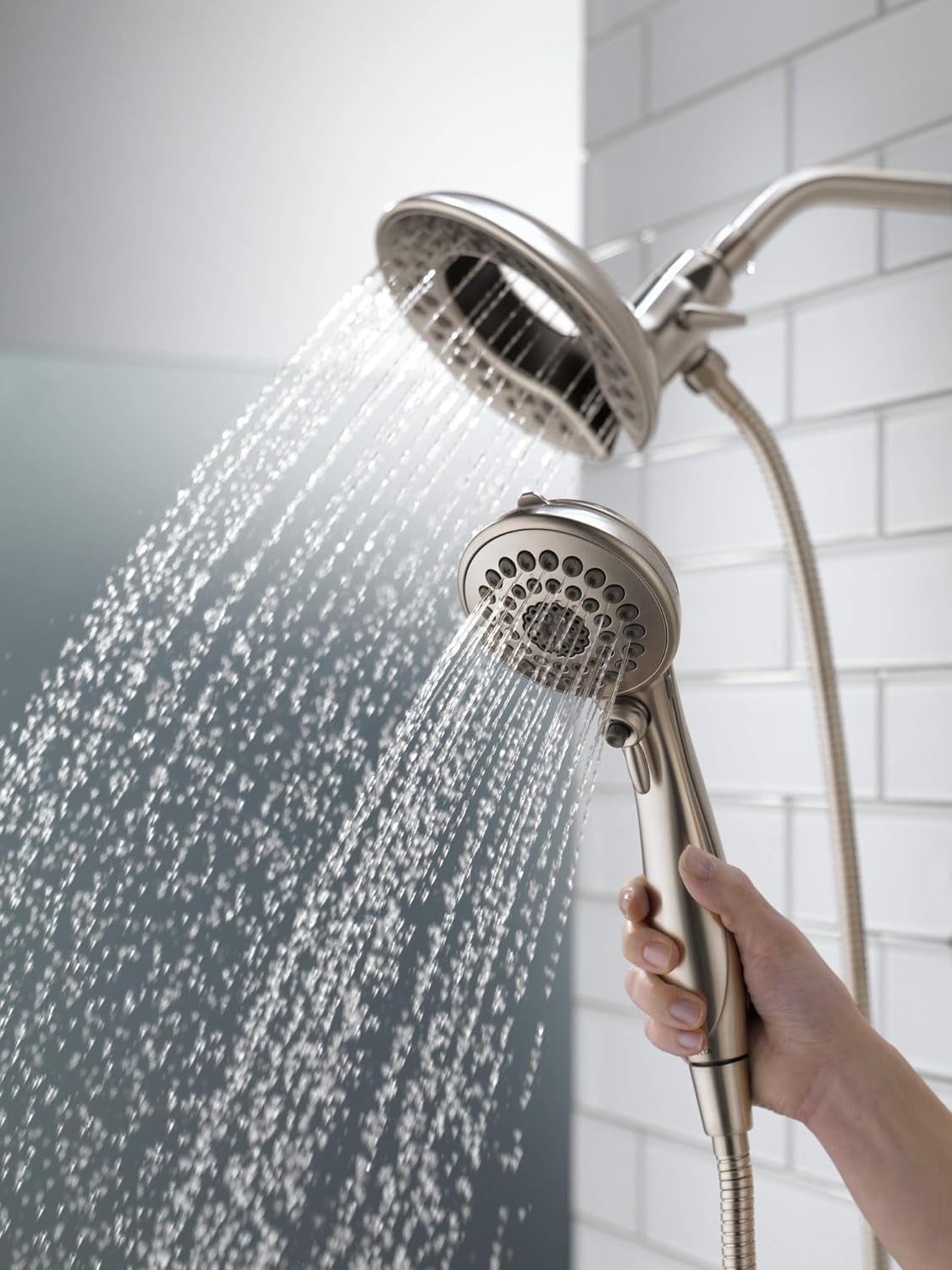 Delta In2ition 2-in-1 Dual Shower Head with Handheld Spray