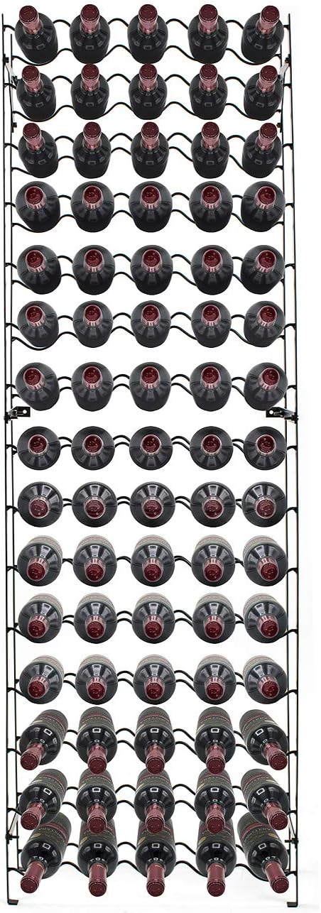 Sorbus 75 Bottle Freestanding Wine Rack - 15 Tier Storage