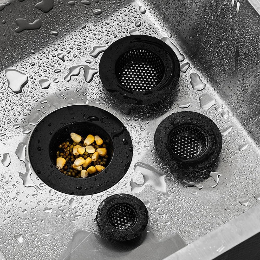 4 PCS Stainless Steel Drain Strainer Set