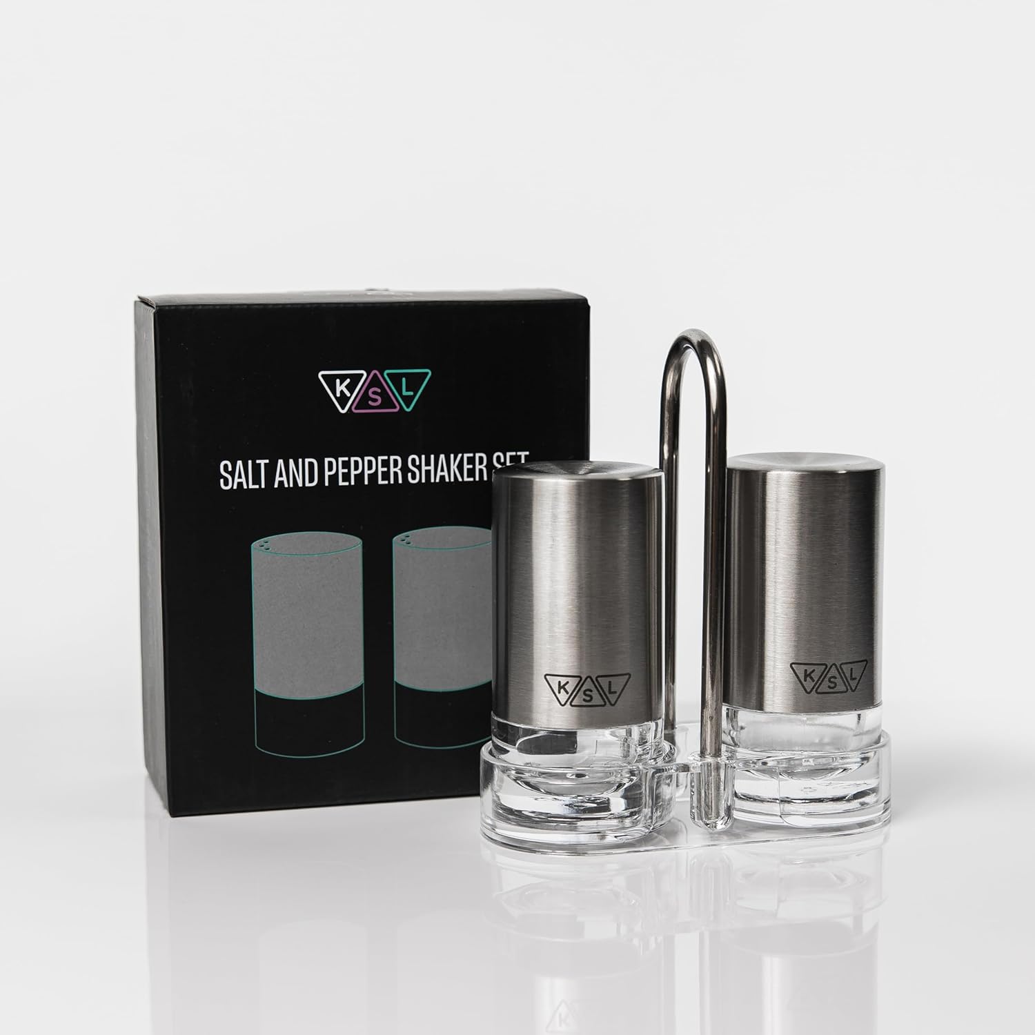 KSL Original Glass Salt Pepper Shaker Set