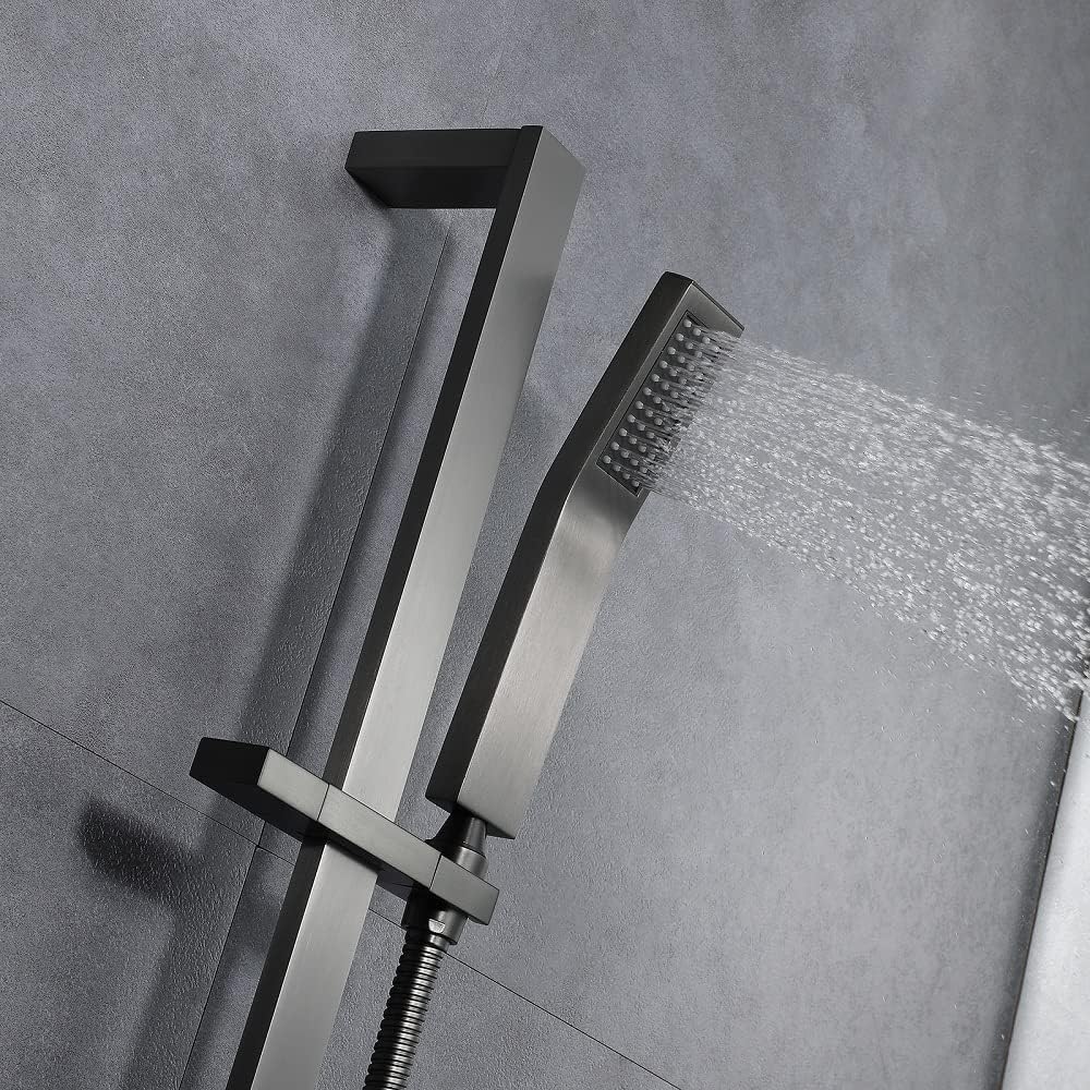 Cascada 27 12 Inch Shower Slide Bar with 360 Adjustable Handheld Holder