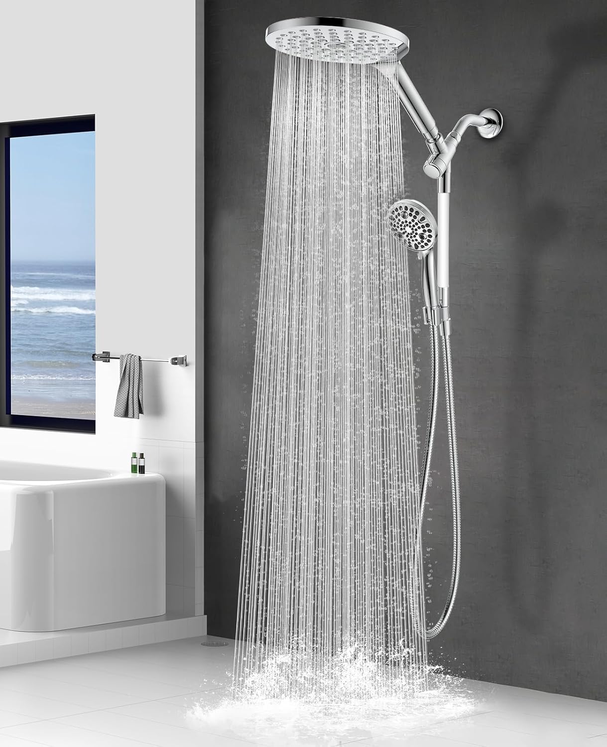 MakeFit 2-in-1 Dual Shower Head Combo Kit