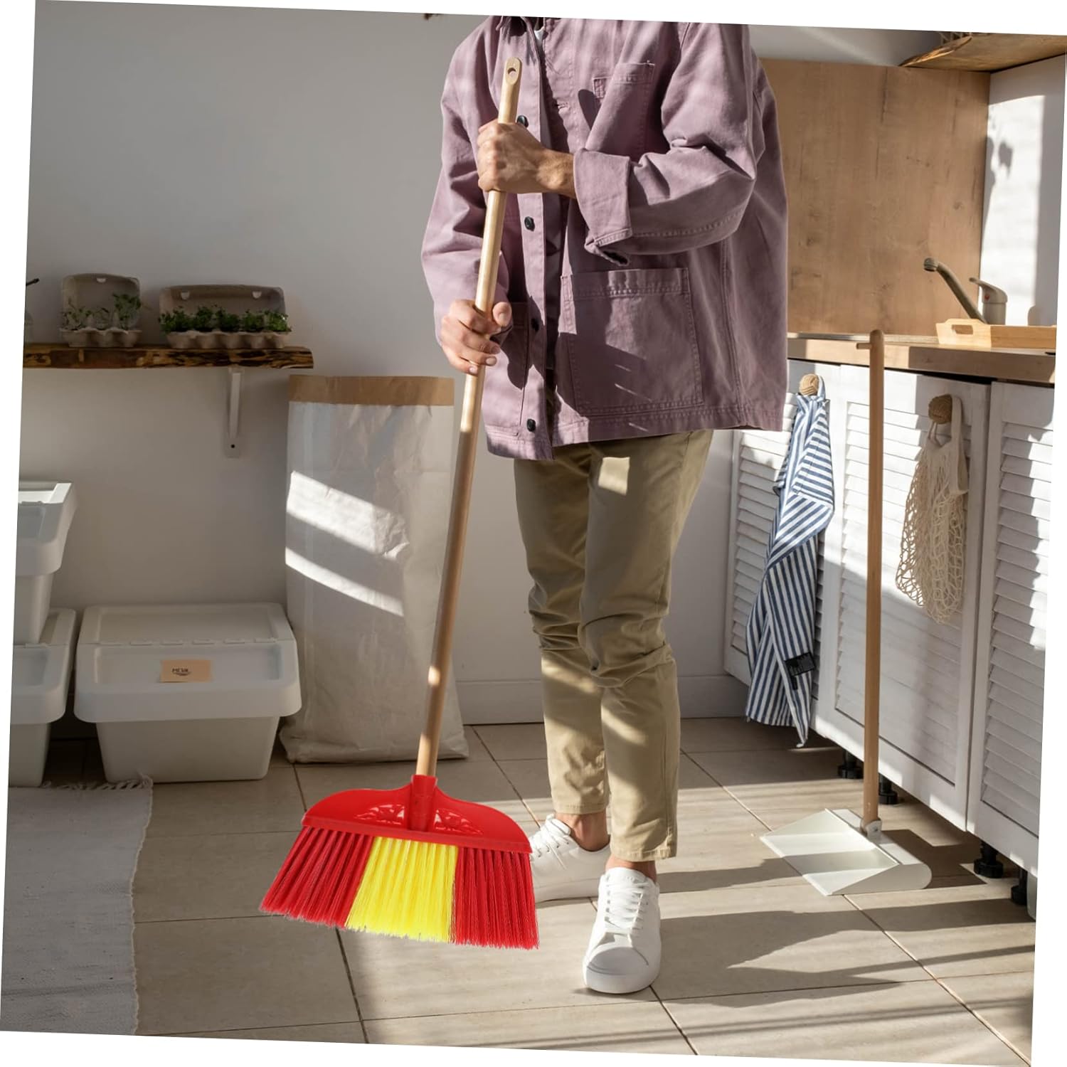 CALLARON Plastic Broom Head Replacement for Toilet Brush
