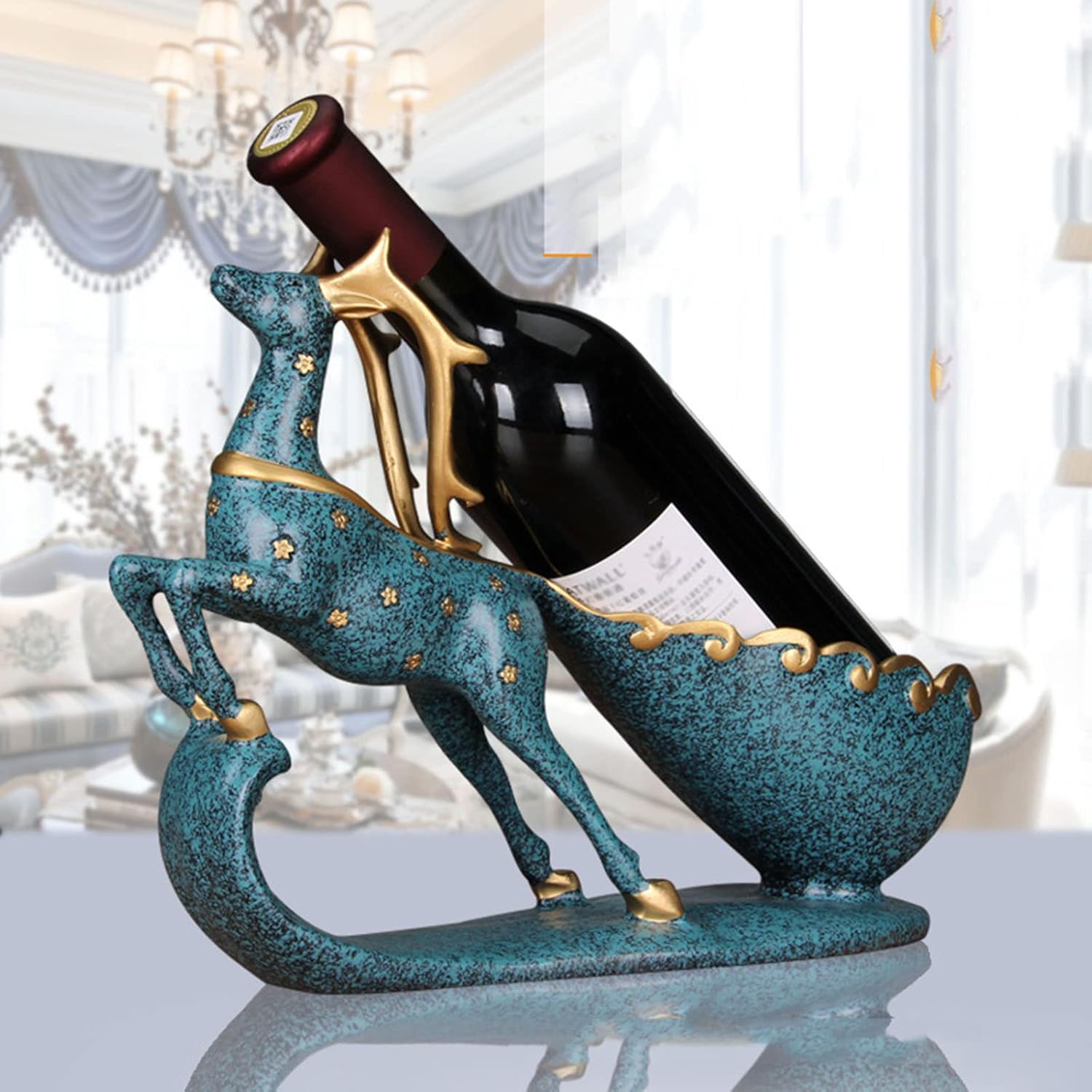 JUSHZ Wine Rack Holder Stand for Home Office Decor
