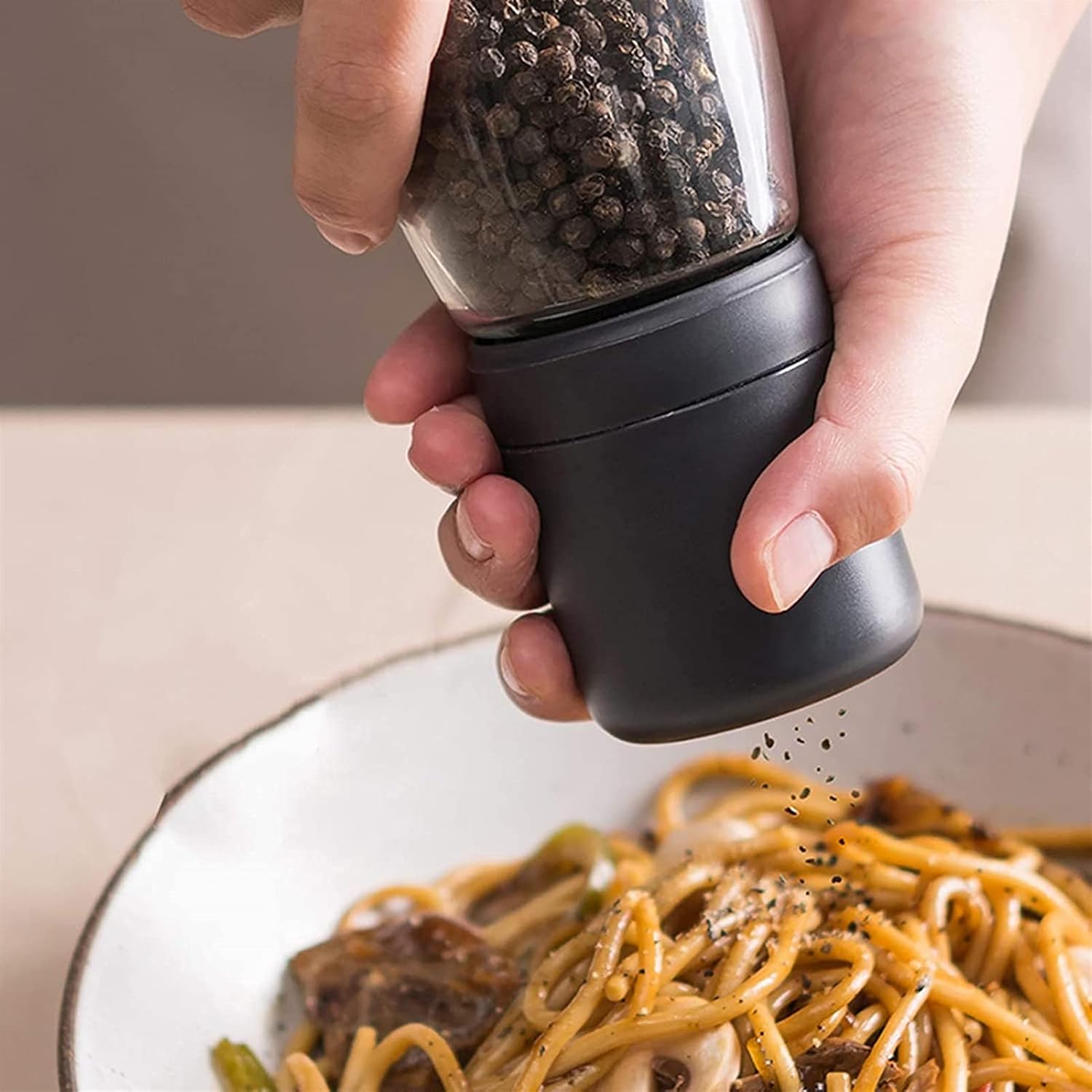 Salt and Pepper Grinder Set with Adjustable Coarseness