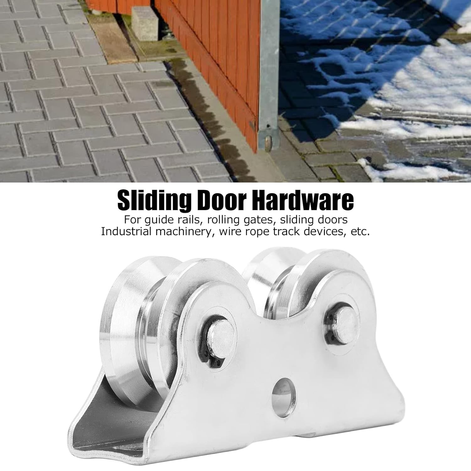 Yuecoom V Shape Double Bearing Caster for Heavy Duty Rolling Gates