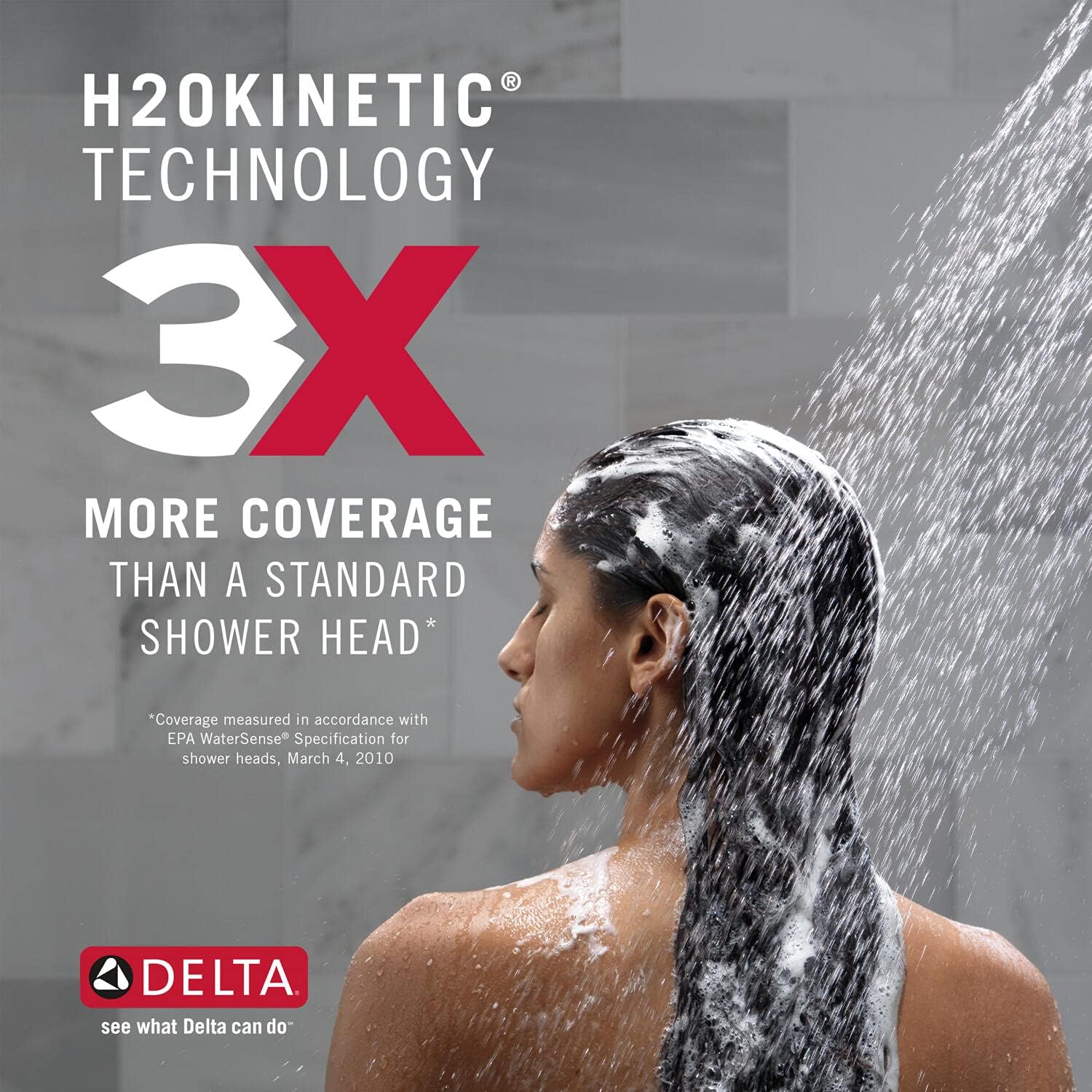 Delta HydroRain 5-Spray Dual Shower Head and Handheld Set