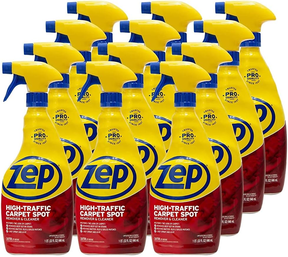 Zep High Traffic Carpet Cleaner - 32 Ounces Case of 12