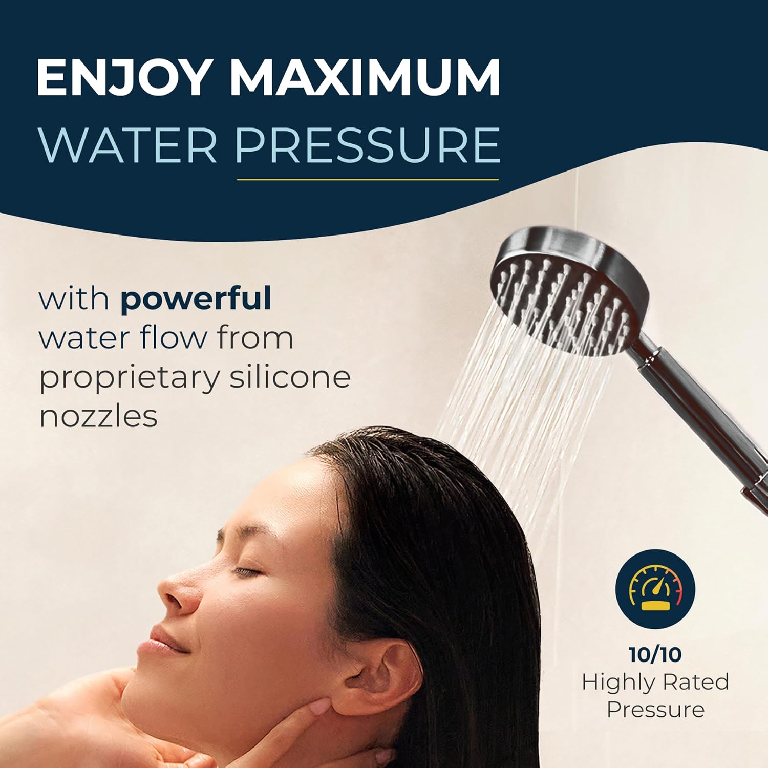HammerHead Showers All Metal 275 Inch Slide Bar Set with Handheld Shower Head